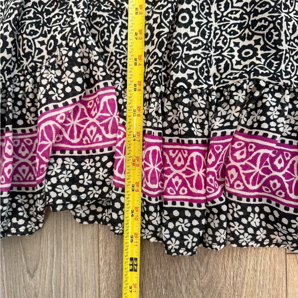 Free People Penny Lane Babydoll
Tunic Dress Boho Print Chiffon Pockets Size L - Picture 11 of 12